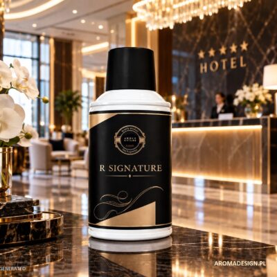 hotelowy odświeżacz powietrza - R SIGNATURE-  świeży, luksusowy zapach do hotelu 250 ml do dozownika na baterie