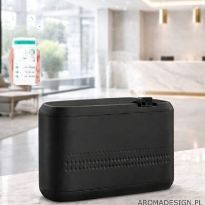 DYFUZOR ZAPACHOWY CZARNY A305L zasięg 200 m2- 800 m2 Bluetooth zdalnie sterowany, opcja do wentylacji HVAC, zimna dyfuzja + zapach 10 ml gratis